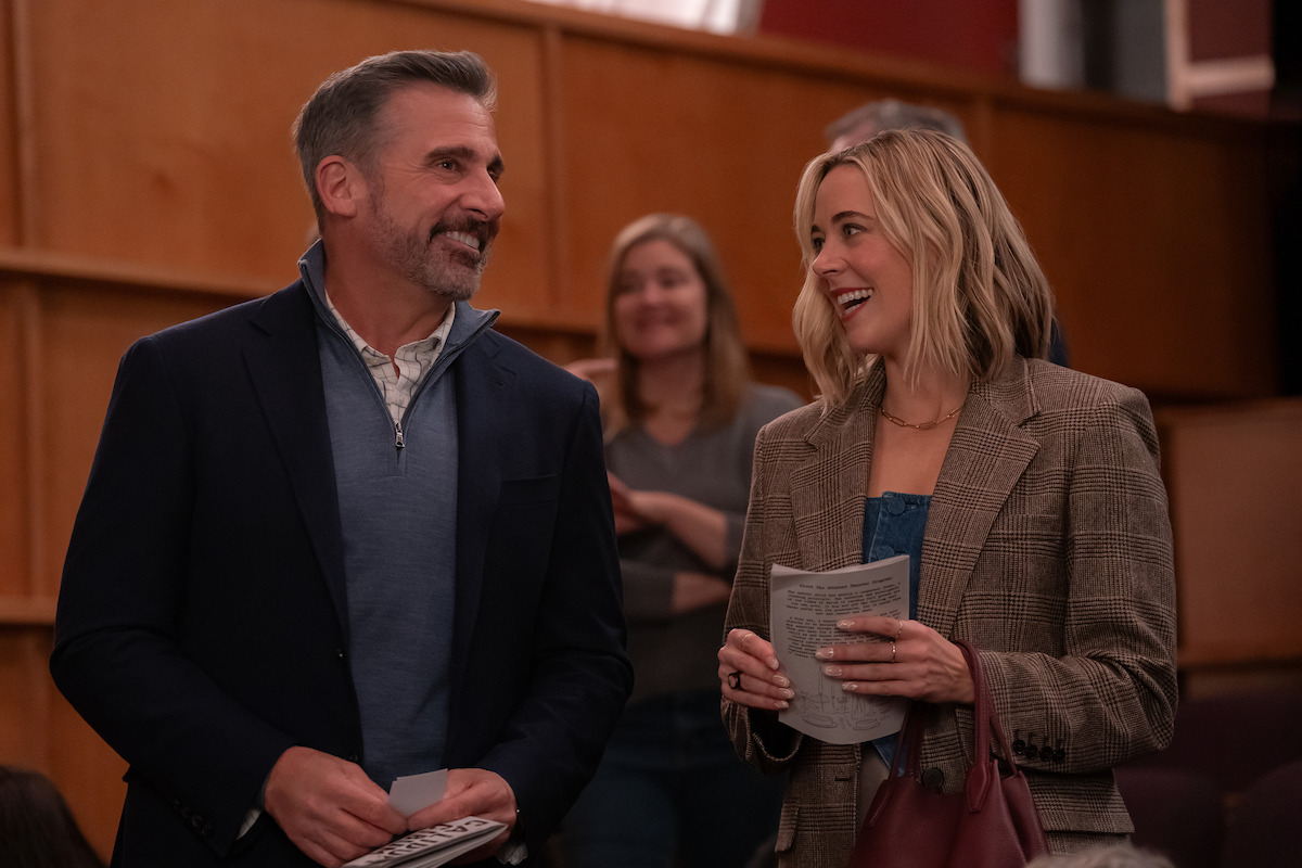 Steve Carell as Nick and Erika Henningsen as Ginny in ‘The Four Seasons’
