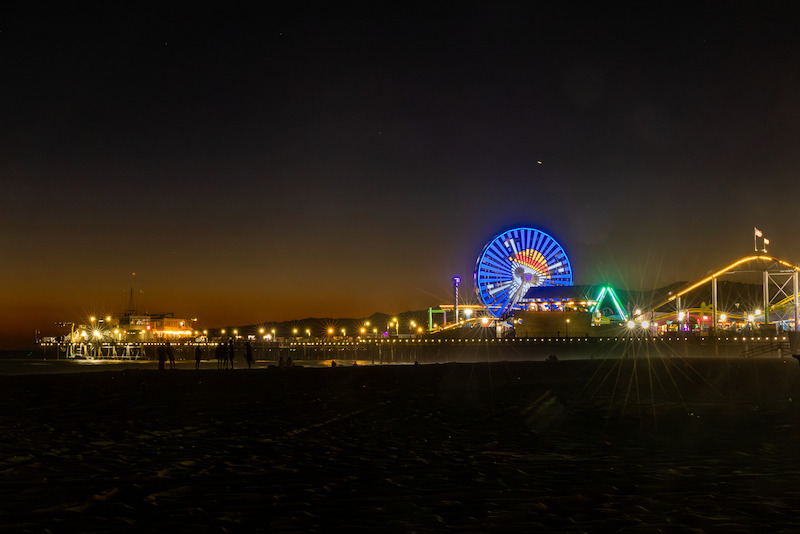 Fans attend Netflix global event for the celebration of One Piece at Santa Monica Pier in California. 