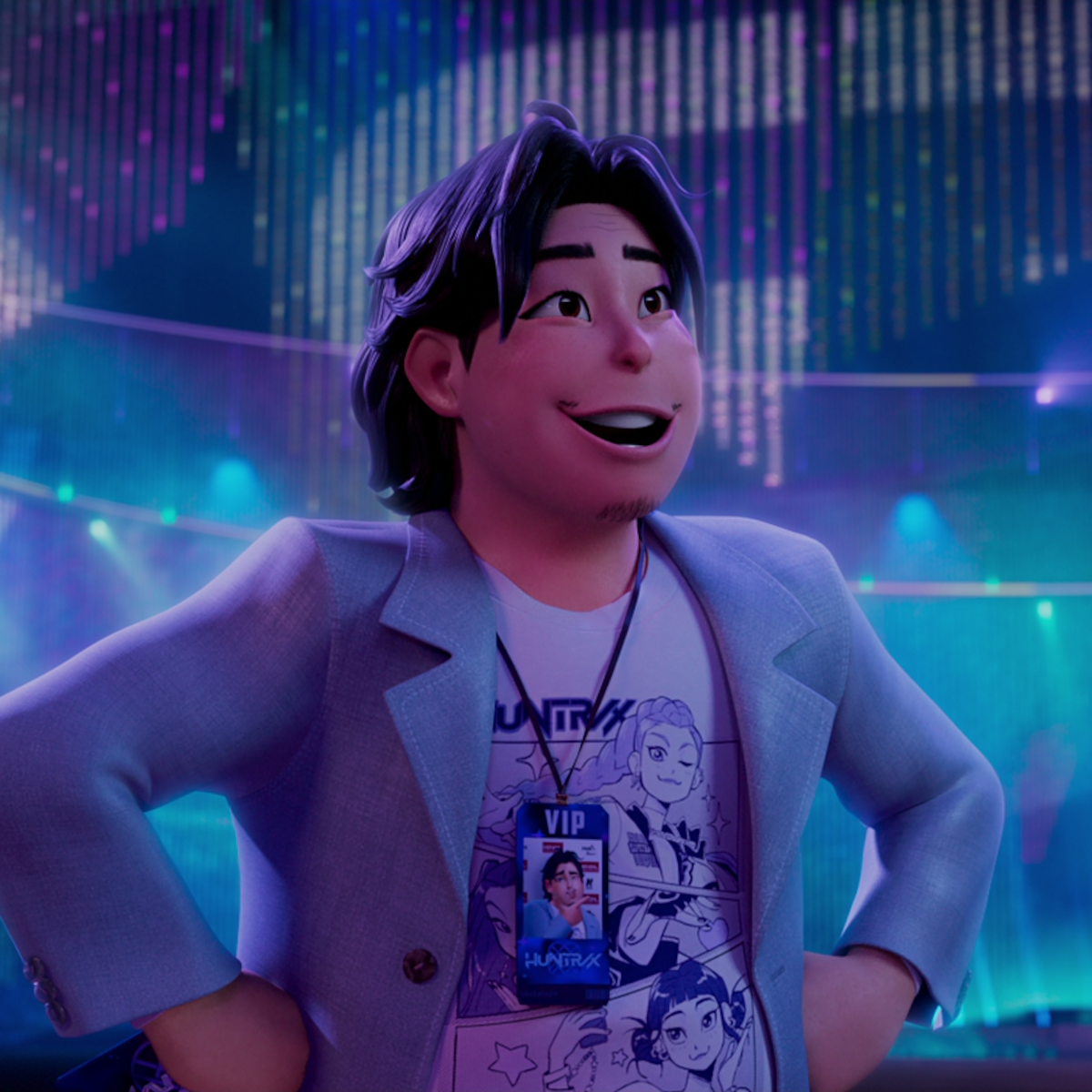 White HUNTR/X T-Shirt from ‘Kpop Demon Hunters’