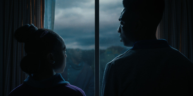 From left: Ferguson as Erica and McLaughlin as Lucas in Stranger Things Season 4, Volume 2. - See Over 100 Photos From ‘Stranger Things’ Season 4 Volume 2