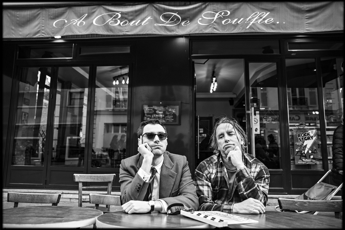 Richard Linklater with Nouvelle Vague star Guillaume Marbeck