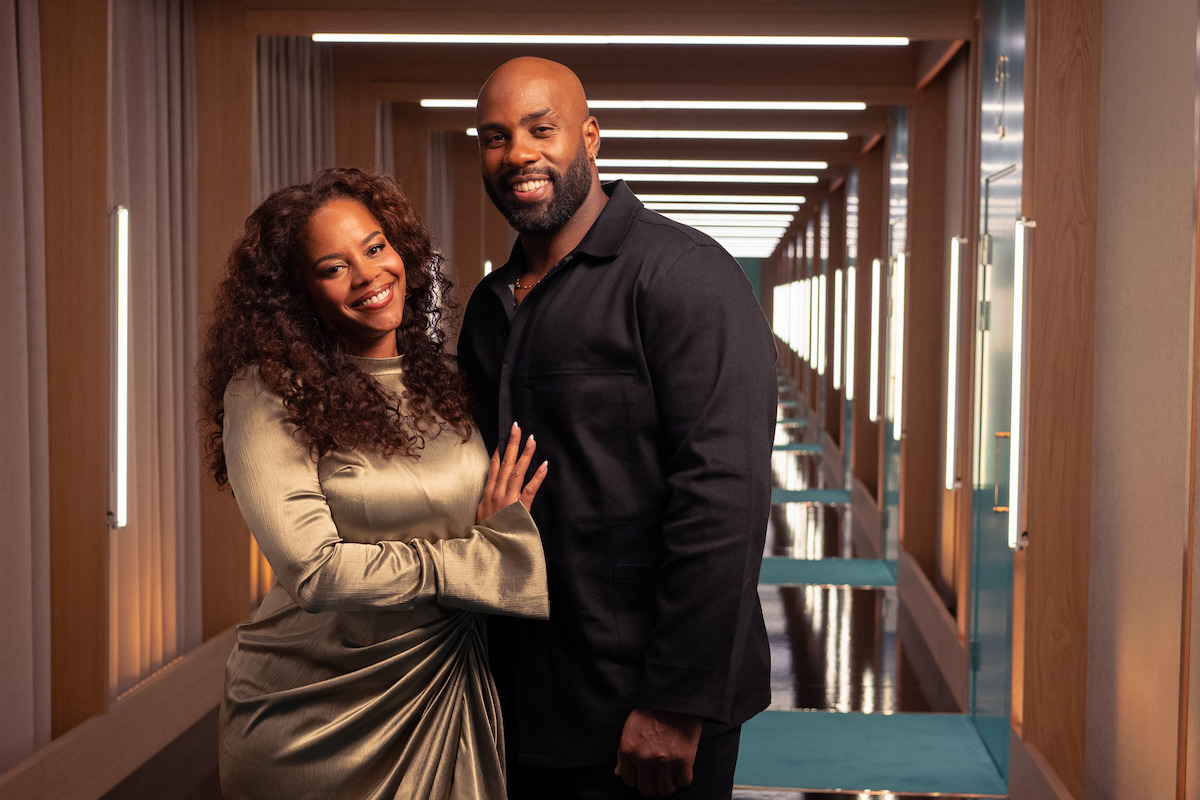 French heavyweight legend Teddy Riner and his wife, Luthna Plocus.