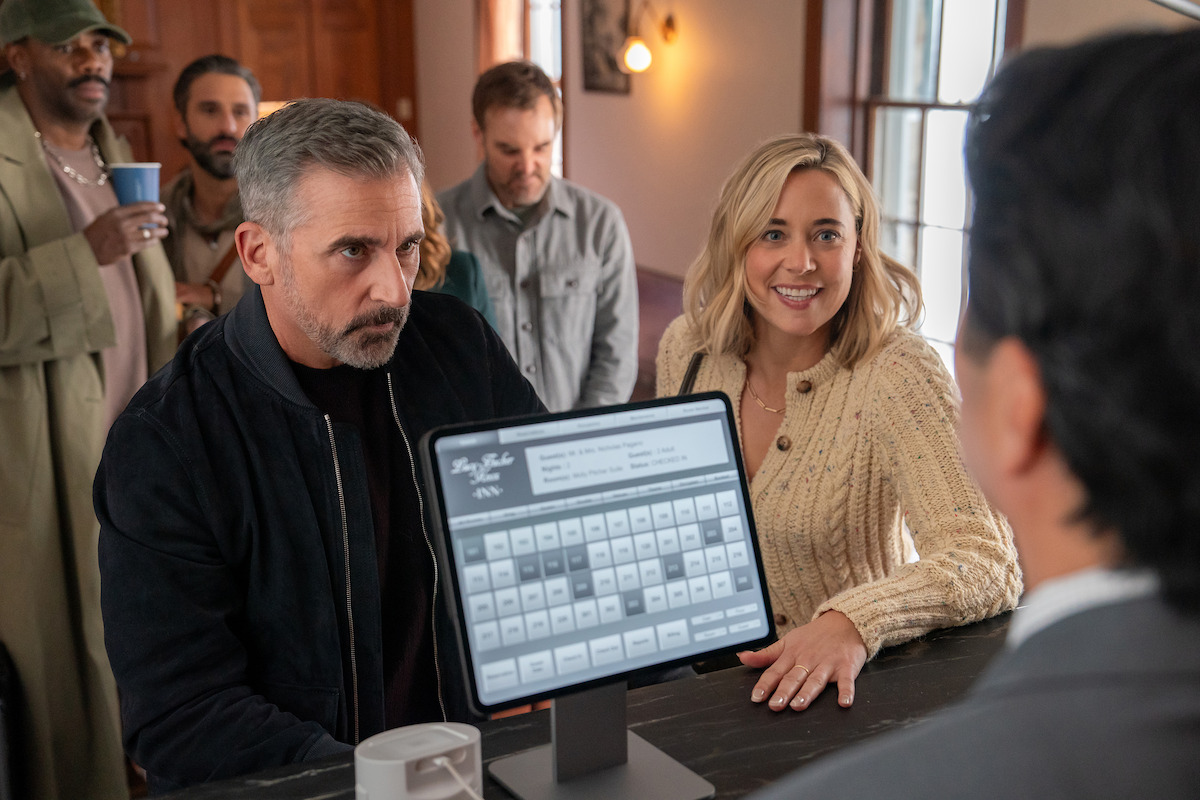 Steve Carell as Nick and Erika Henningsen as Ginny in ‘The Four Seasons’