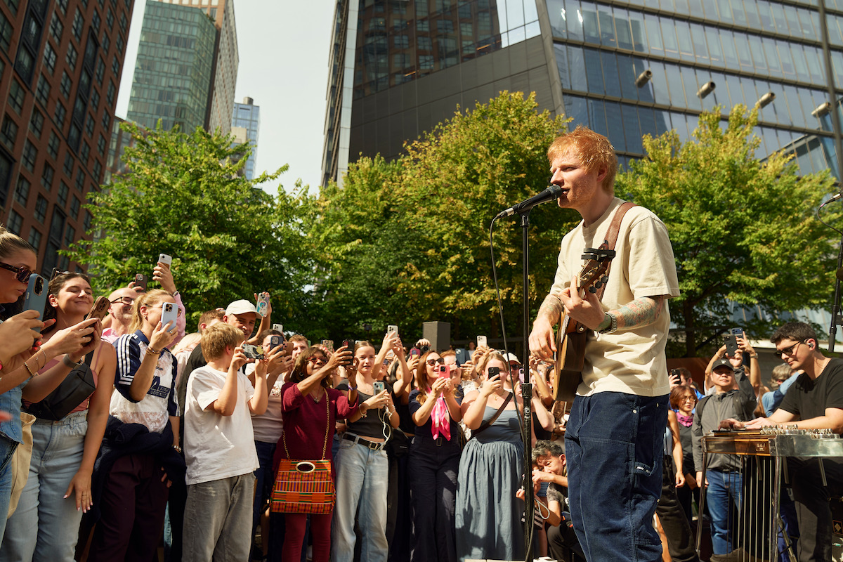 One Shot with Ed Sheeran. Ed Sheeran in One Shot with Ed Sheeran. Cr. Clifton Prescod/Netflix 2025 ©
