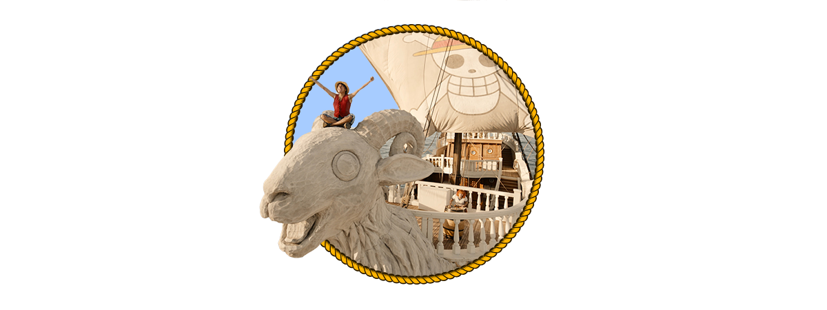  A photo of Monkey D. Luffy on the ship