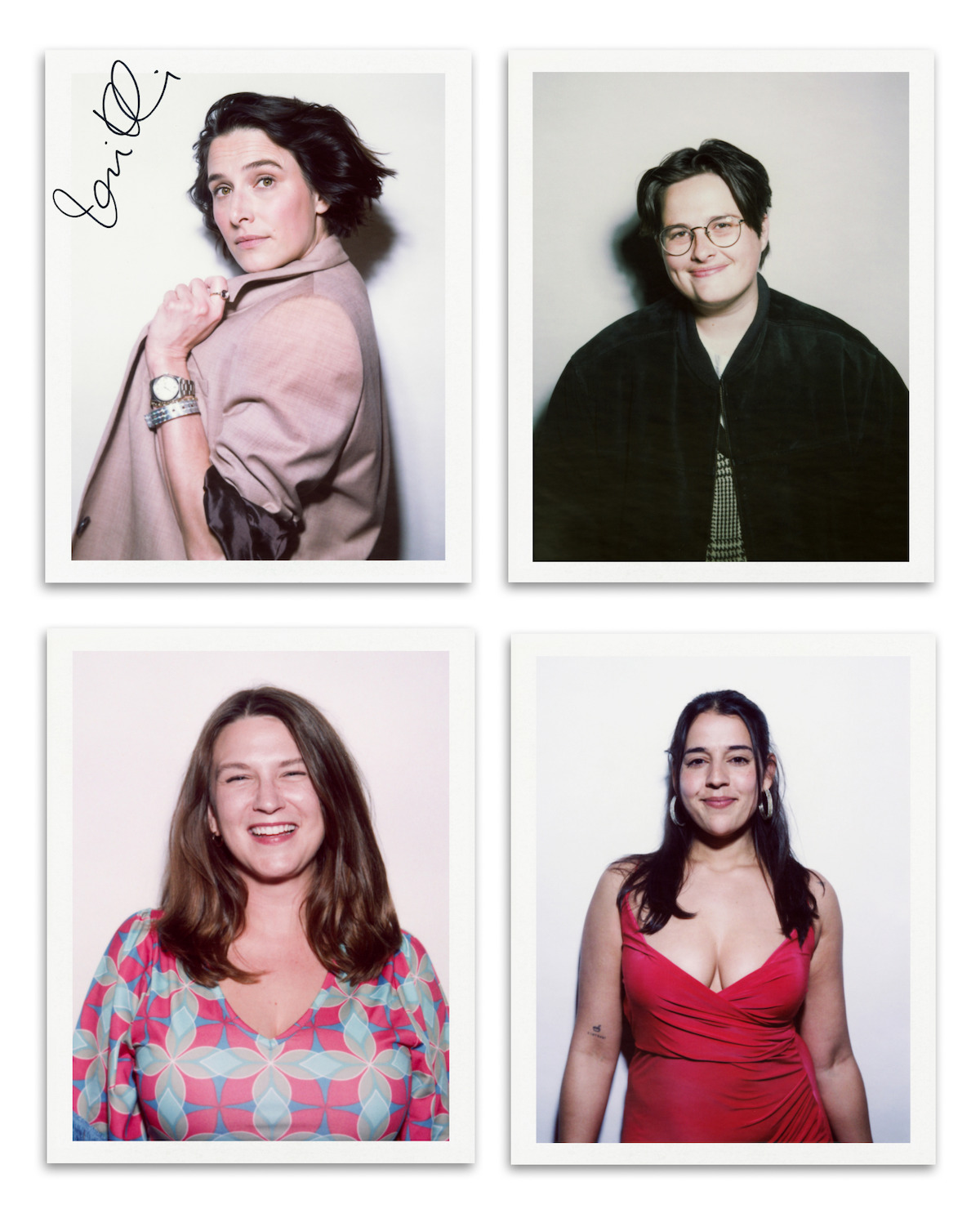 Clockwise from top left: Jessi Klein, Kel Cripe, Kim Congdon, and Laura Peek