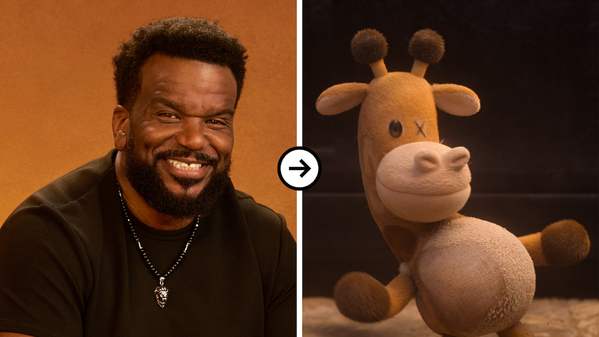 Diptych of a headshot of Craig Robinson and his character, Baloney Tony, from ‘In Your Dreams’