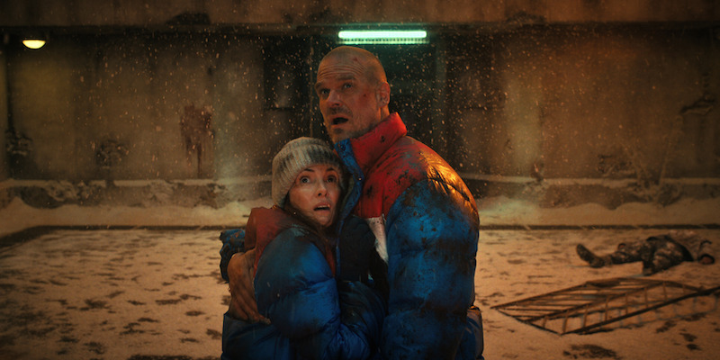 From left: Ryder as Joyce and Harbour as Hopper in Stranger Things Season 4, Volume 2. - See Over 100 Photos From ‘Stranger Things’ Season 4 Volume 2