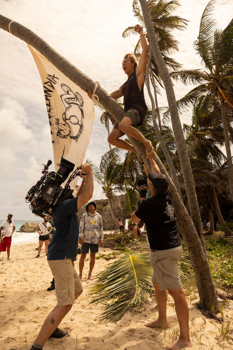 Rudy Pankow as JJ in Outer Banks Season 3 Behind-the-Scenes Photo Gallery
