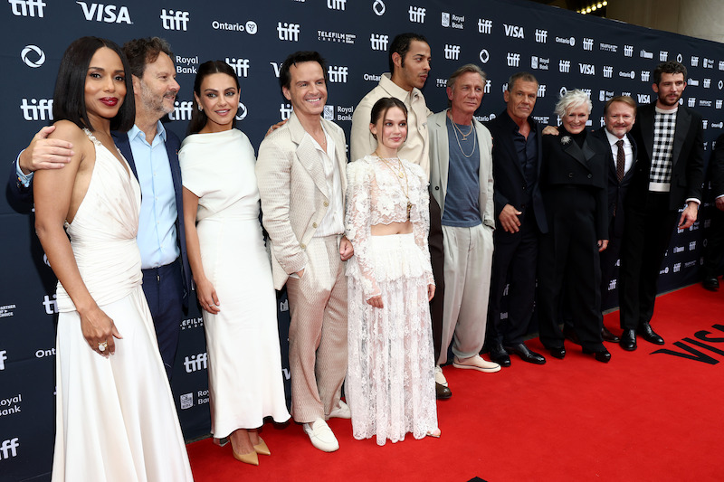 The cast of Wake Up Dead Man