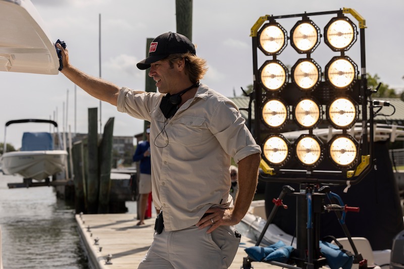 Director Jonas Pate in Outer Banks Season 3 Behind-the-Scenes Photo Gallery
