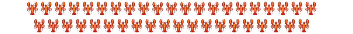 41 emoji lobsters