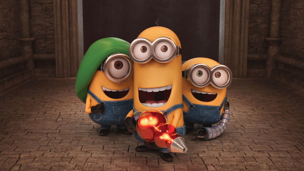 Kevin, Stuart, and Bob in ‘Minions.’