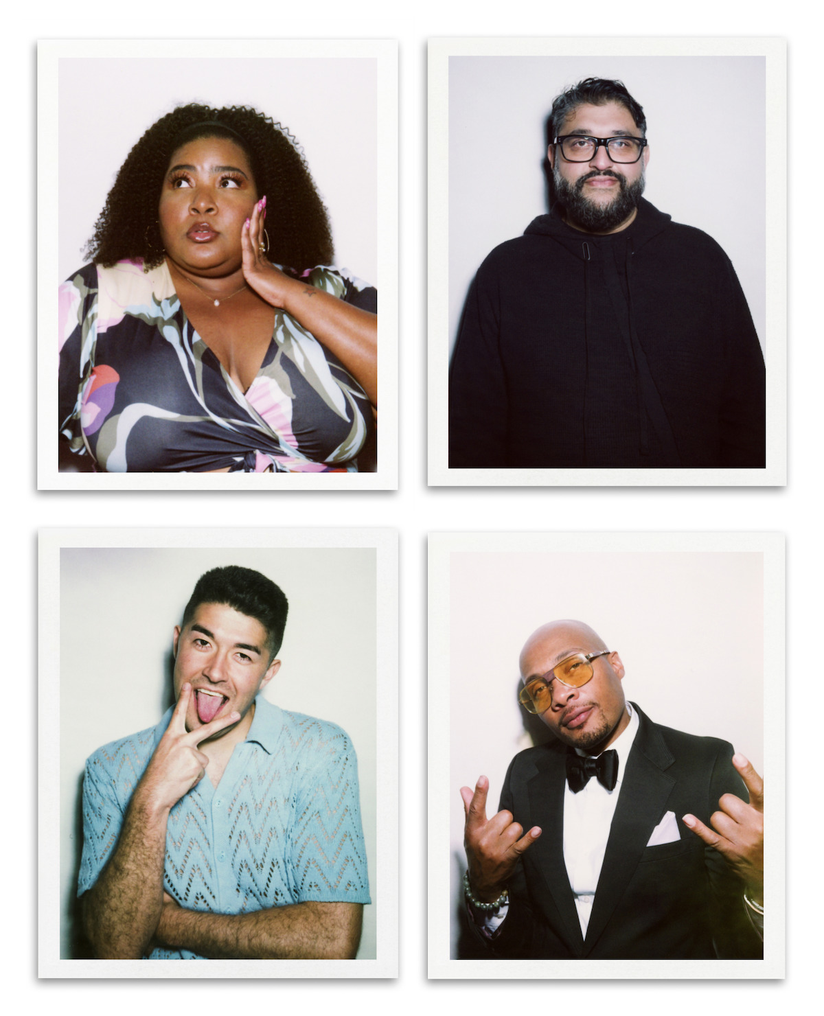 Clockwise from top left: Dulcé Sloan, Azhar Usman, DJ Trauma, and Dylan Adler