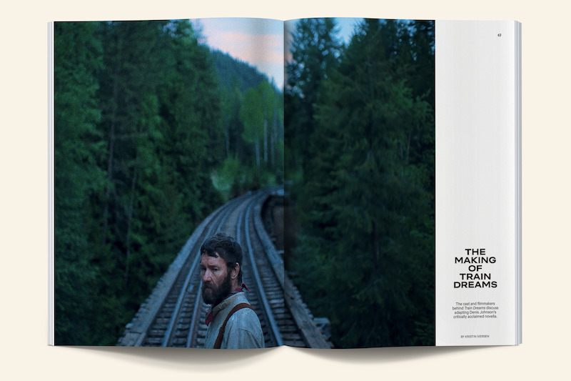 Issue spread for Train Dreams