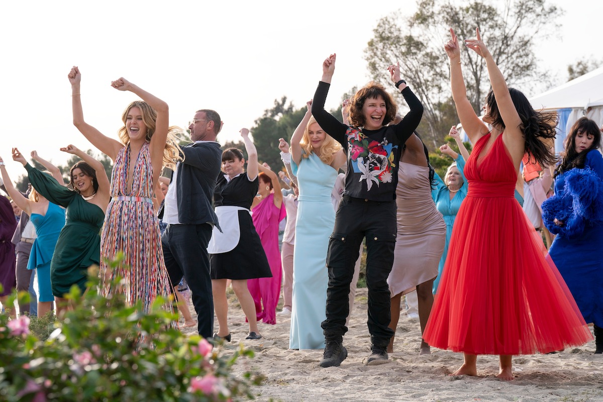 The cast dances in the opening scene of 'The Perfect Couple'