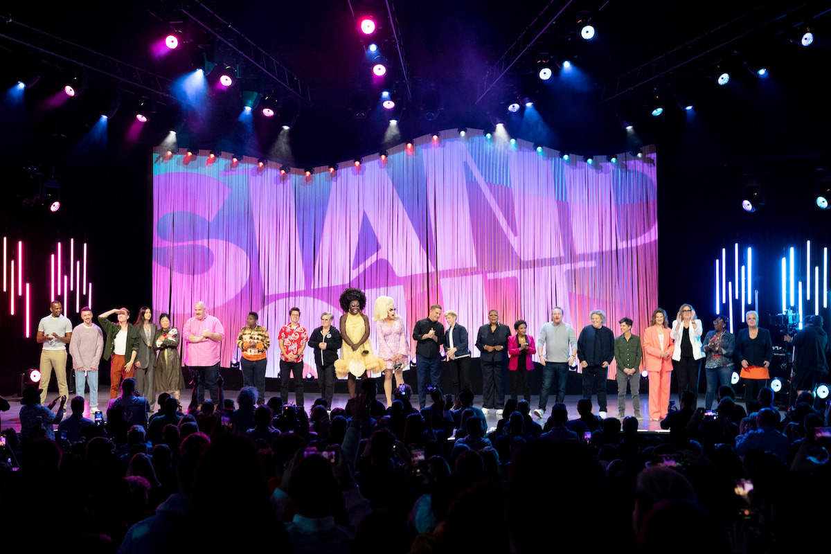 Solomon Georgio, Matteo Lane, Joel Kim Booster Patti Harrison, Margaret Cho, Guy Branum, Sam Jay, River Butcher, Rosie O'Donnell, Bob the Drag Queen, Trixie Mattel Todd Glass, Mae Martin, Marsha Warfield, Wanda Sykes, James Adomian, Fortune Feimster, Tig Notaro, Sandra Bernhard, Judy Gold, Gina Yashere, and Eddie Izzard at The Greek Theatre for Netflix is a Joke Fest.