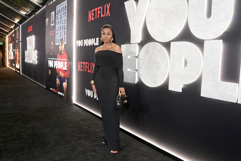 Rapper Yung Miami at the Los Angeles Premiere of "You People."