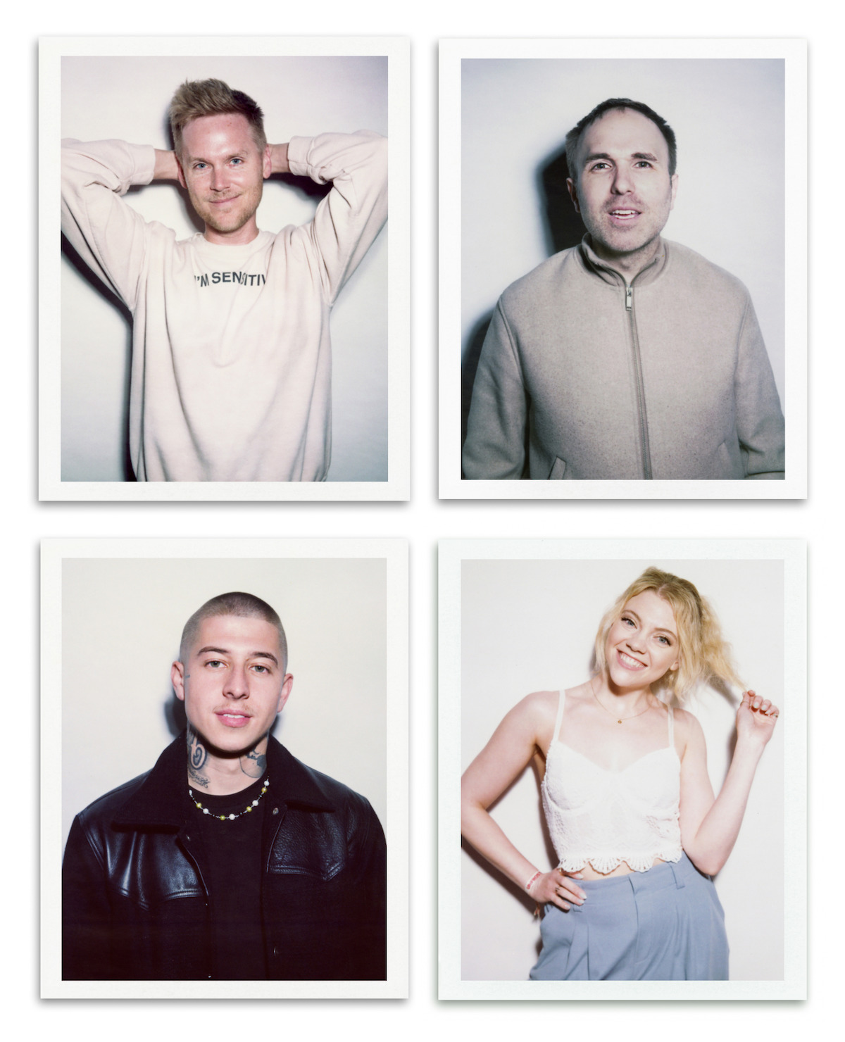 Clockwise from top left: Zach Noe Towers, Taylor Williamson, Winter Bassett, and Vic Blends