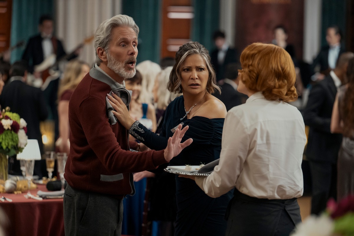 Gary Cole as Brad Vinick and Constance Marie as Vanessa in ‘A Man on the Inside’ Season 2.