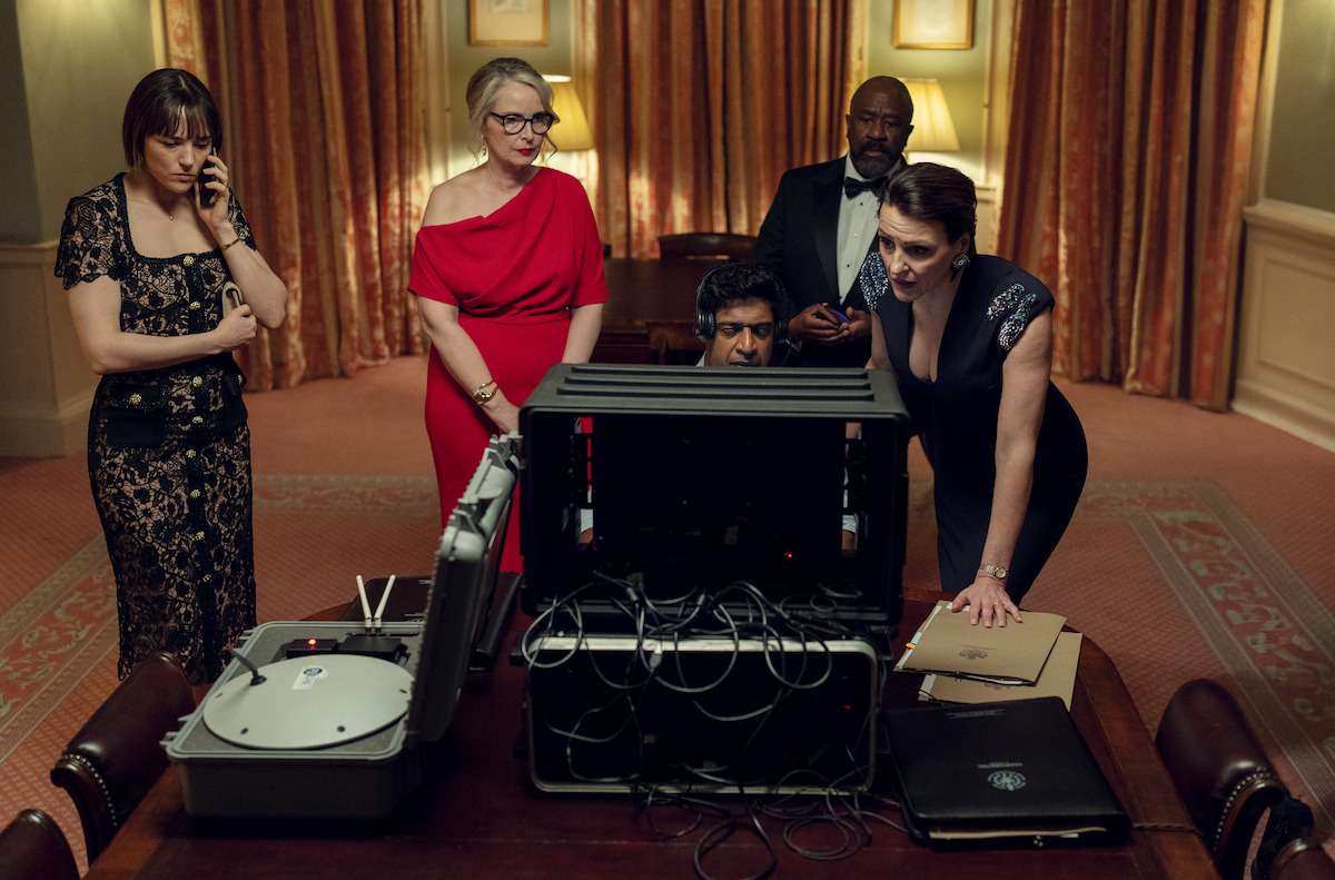 Jehnny Beth as Pelletier, Julie Delpy as Vivienne, Lucian Msamati as Kofi, Suranne Jones as Abigail in ‘The Hostage.’