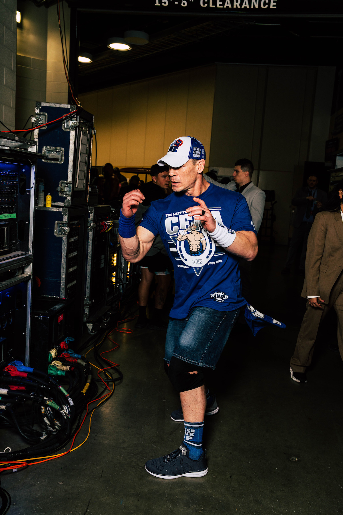John Cena backstage.