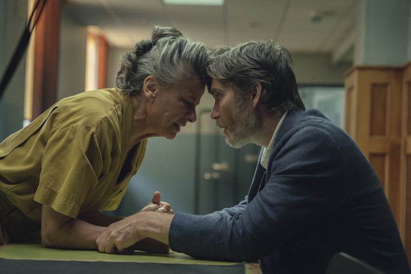 Tracey Ullman as Amanda, Cillian Murphy as Steve in 'Steve.'