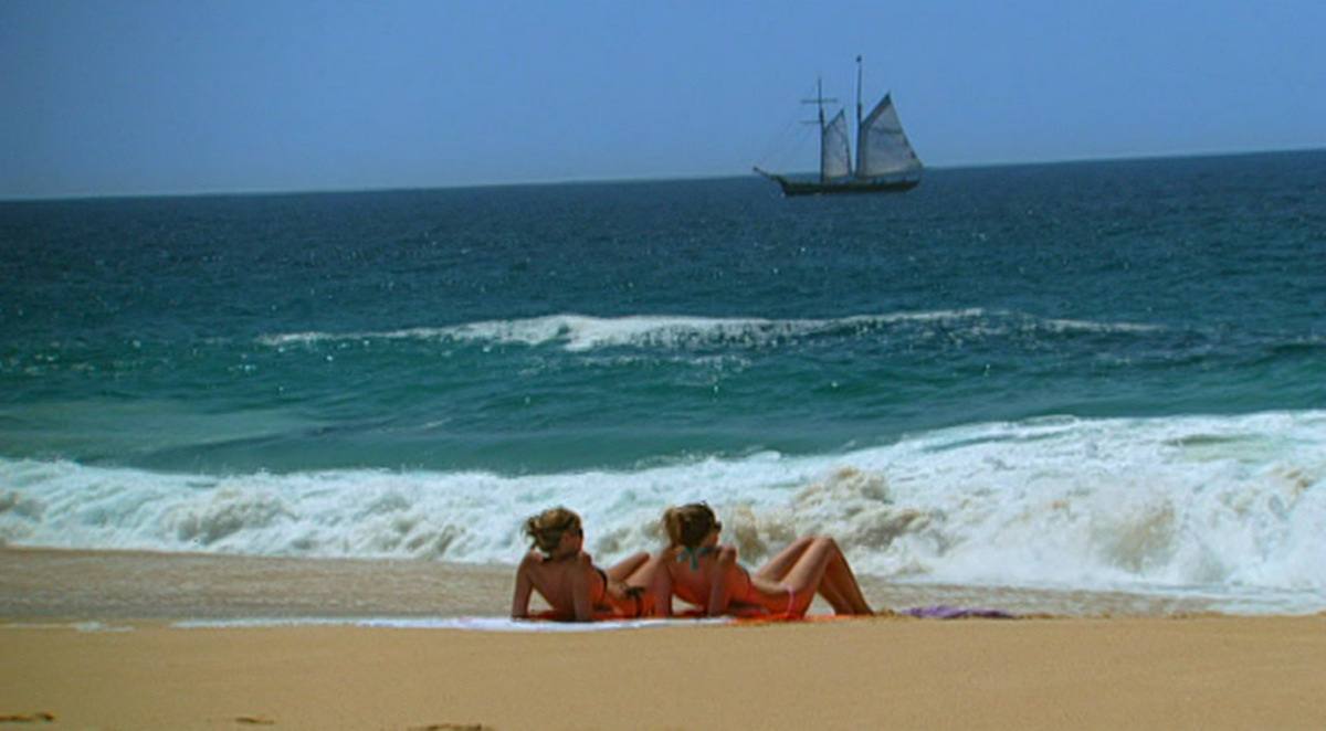 Two women relaxing on the beach in Cabo