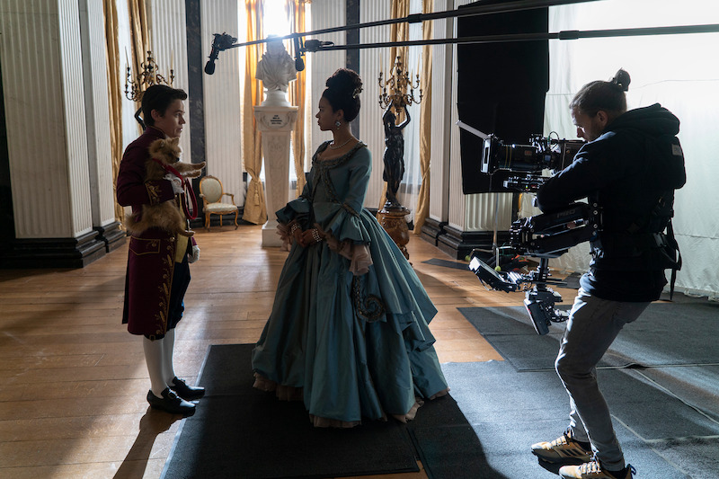 Sam Clemmett as Young Brimsley, India Amarteifio as Young Queen Charlotte