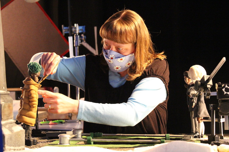 18 Peek behind the scenes at the filming of ‘Wendell & Wild.’