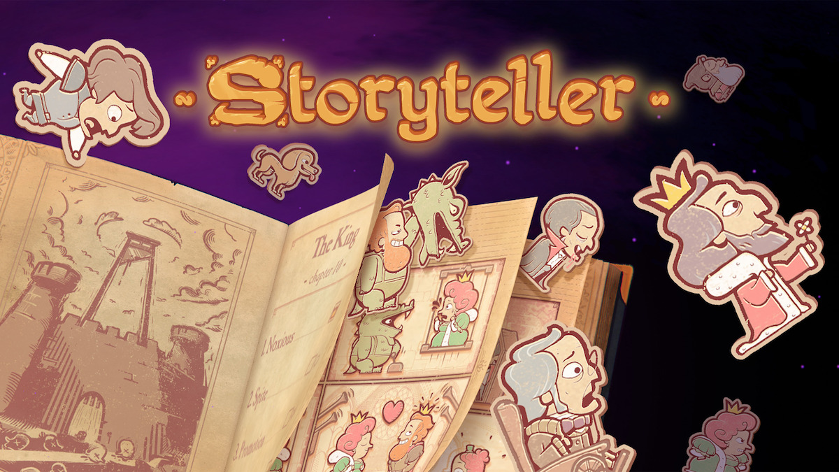 Game art for the mobile game 'Storyteller'.