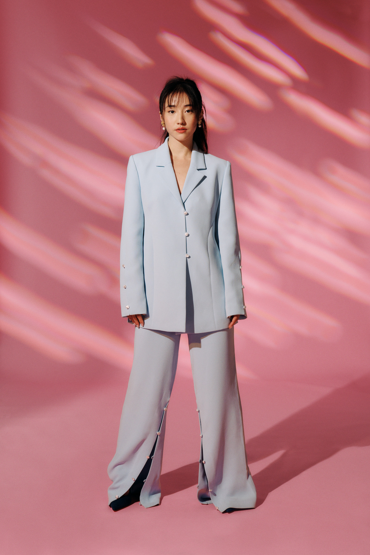 Yuyu Kitamara in ‘Dead Boy Detectives’ glam photo shoot.