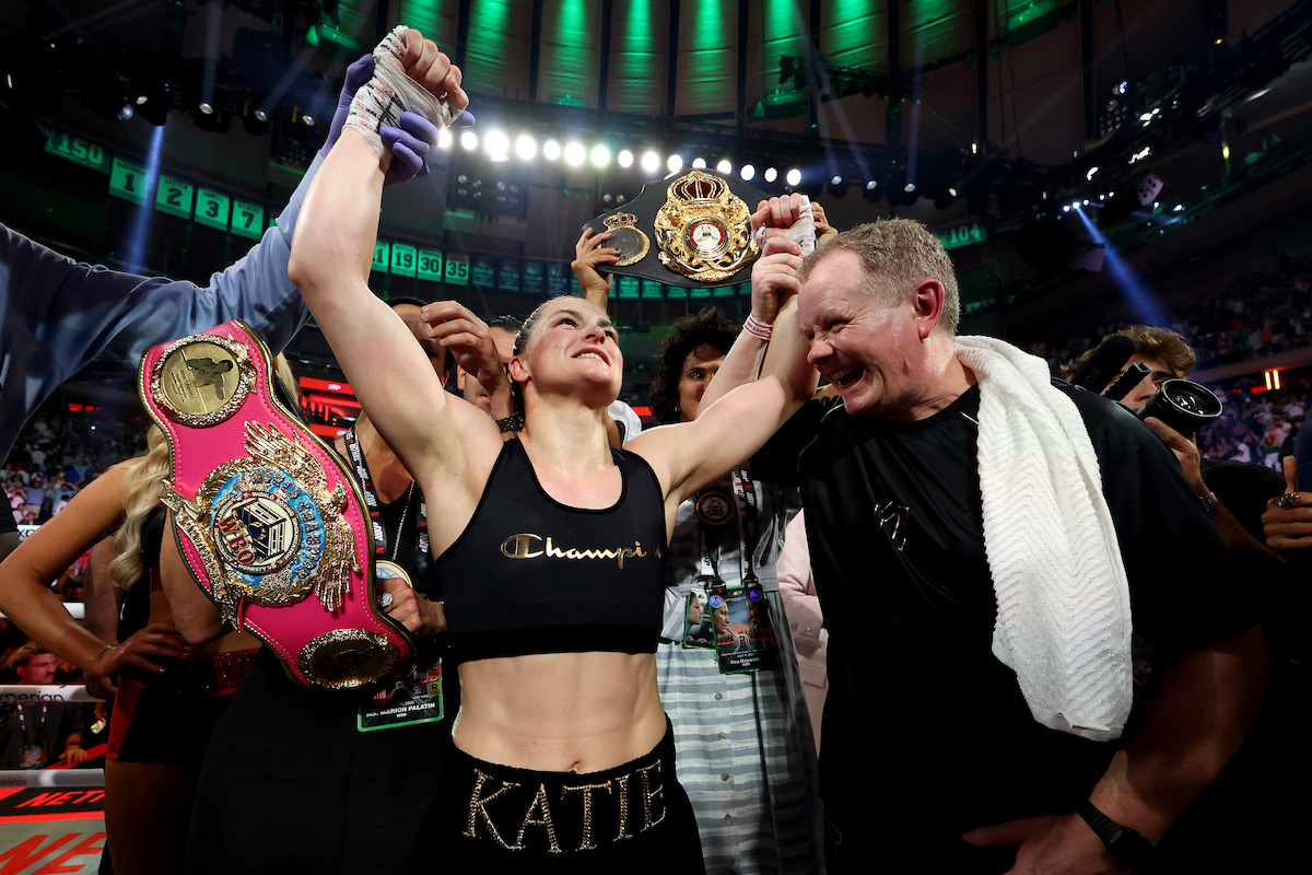 Katie Taylor at MSG on July 11
