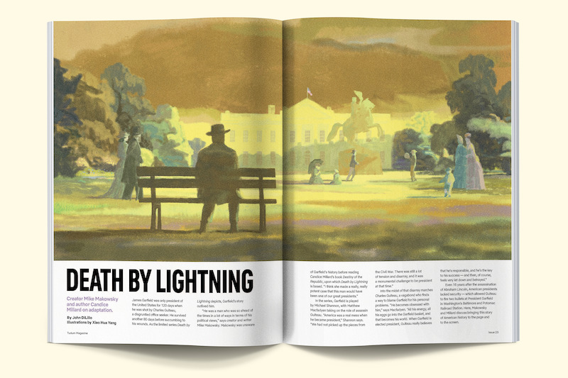 Illustrated spread about Death by Lightning