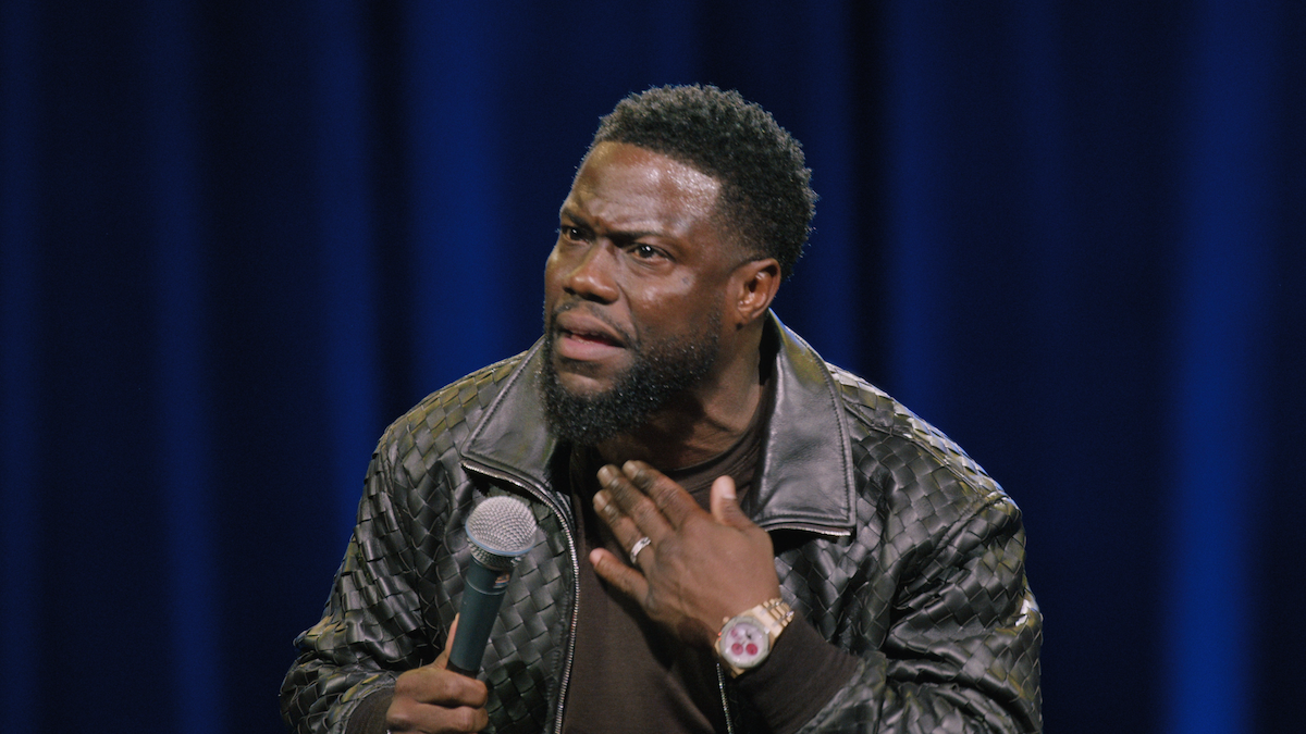 Kevin Hart preforming stand-up comedy