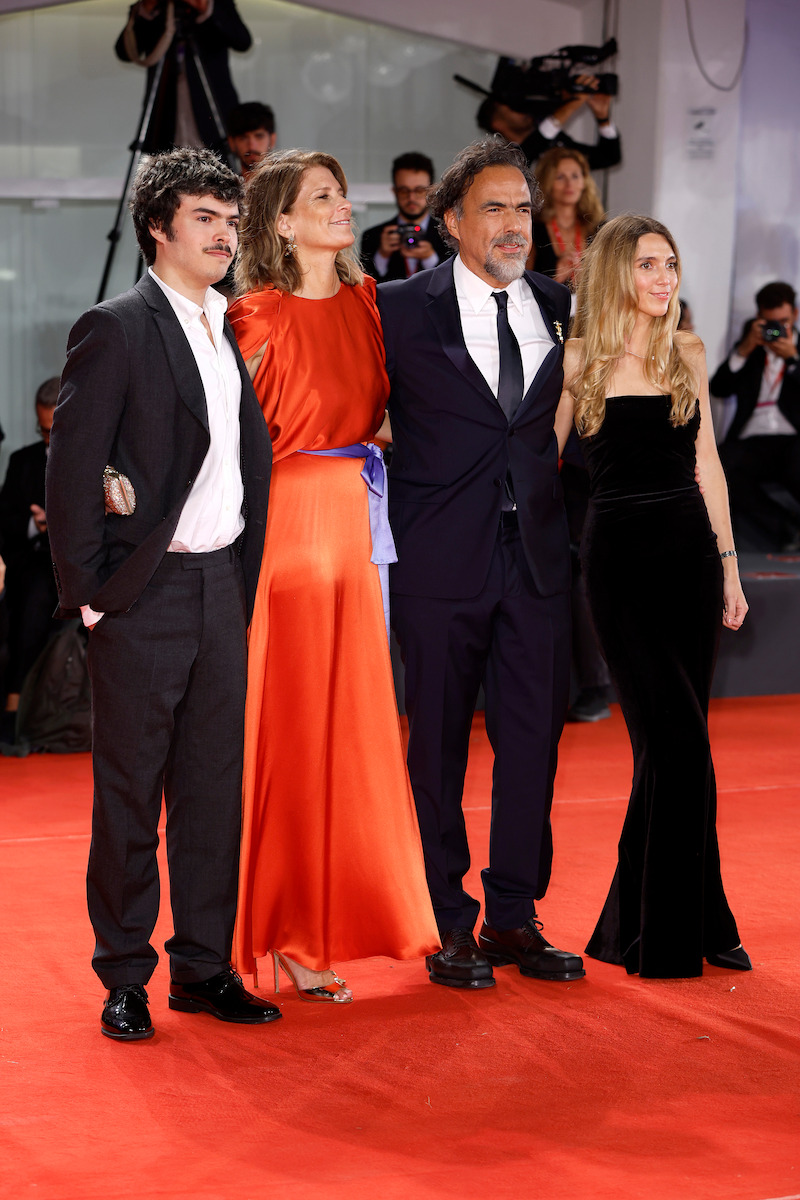 (L-R) Eliseo Inarritu, Maria Eladia Hagerman, director Alejandro Gonzalez Inarritu, and Maria Eladia Inarritu