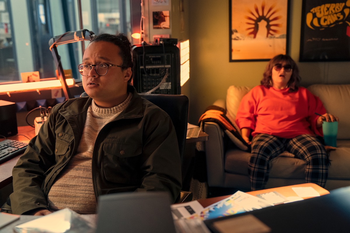 Bailey Poching as Colin (left) and Zorga Qaunaq as Millie (right) in ‘North of North’.