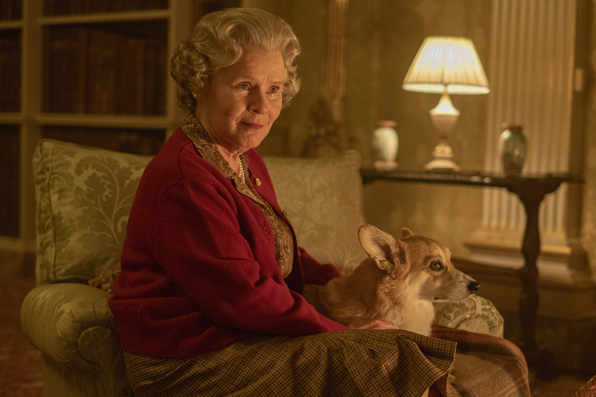 Imelda Staunton as Queen Elizabeth in The Crown, Season 6.