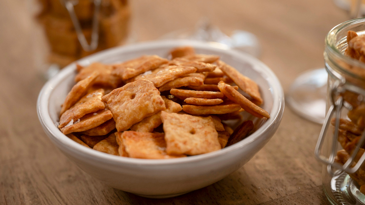 Sourdough Cheese Crackers