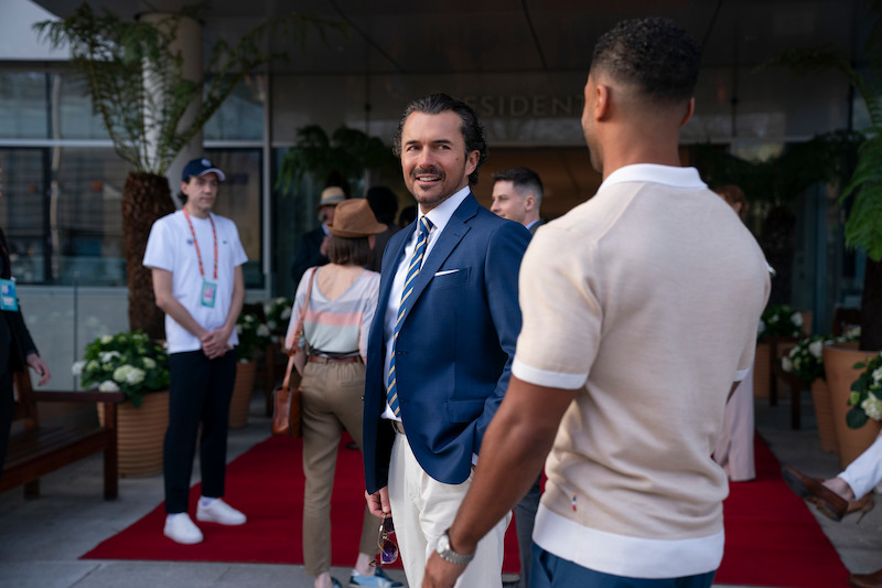 William Abadie as Antoine Lambert and Lucien Laviscount as Alfie in Season 4 of 'Emily in Paris'
