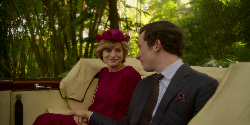 Red set with hat in a carriage