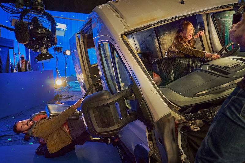 Adam Sandler as Nick Spitz and Jennifer Aniston as Audrey Spitz.