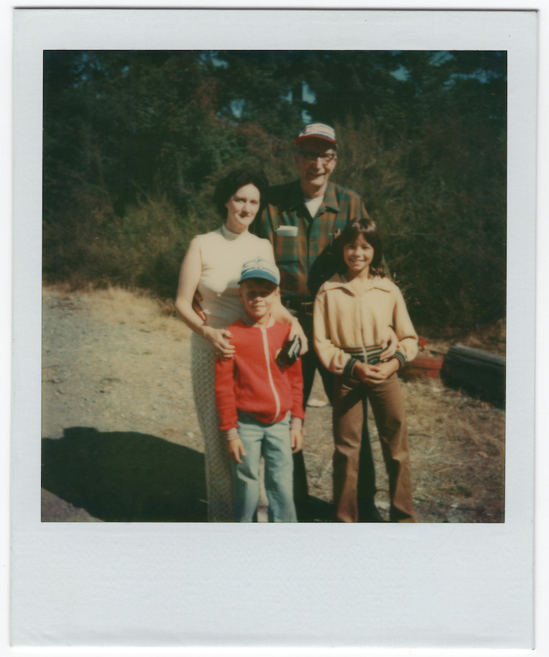 Pamela in a family photo.