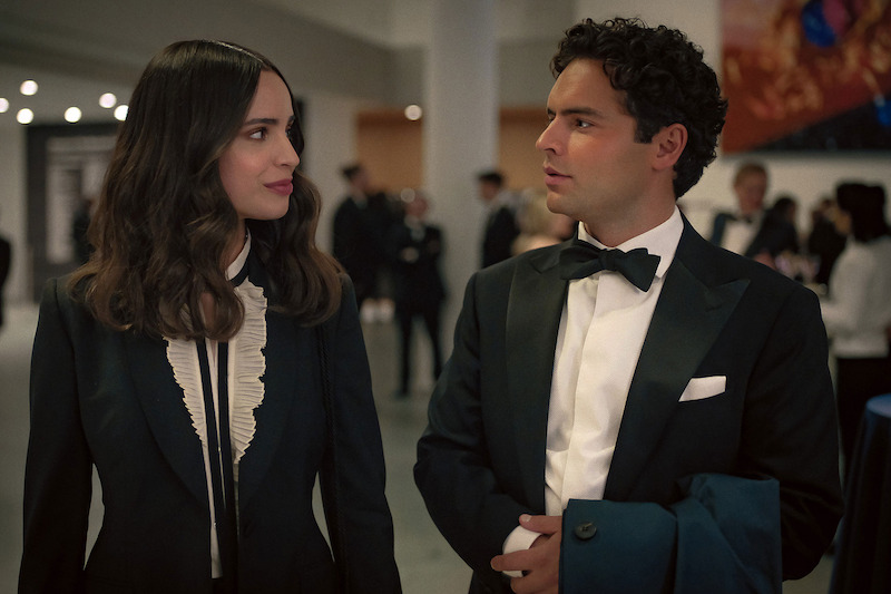Sofia Carson as Alex and Sebastian de Souza as Garrett in 'The Life List'.