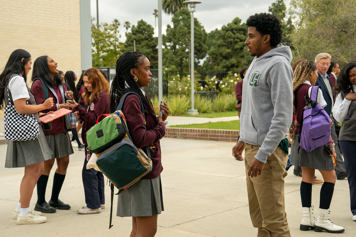 Lovie Simone as Keisha Clark and Michael Cooper Jr. as Justin Edwards in ‘Forever’