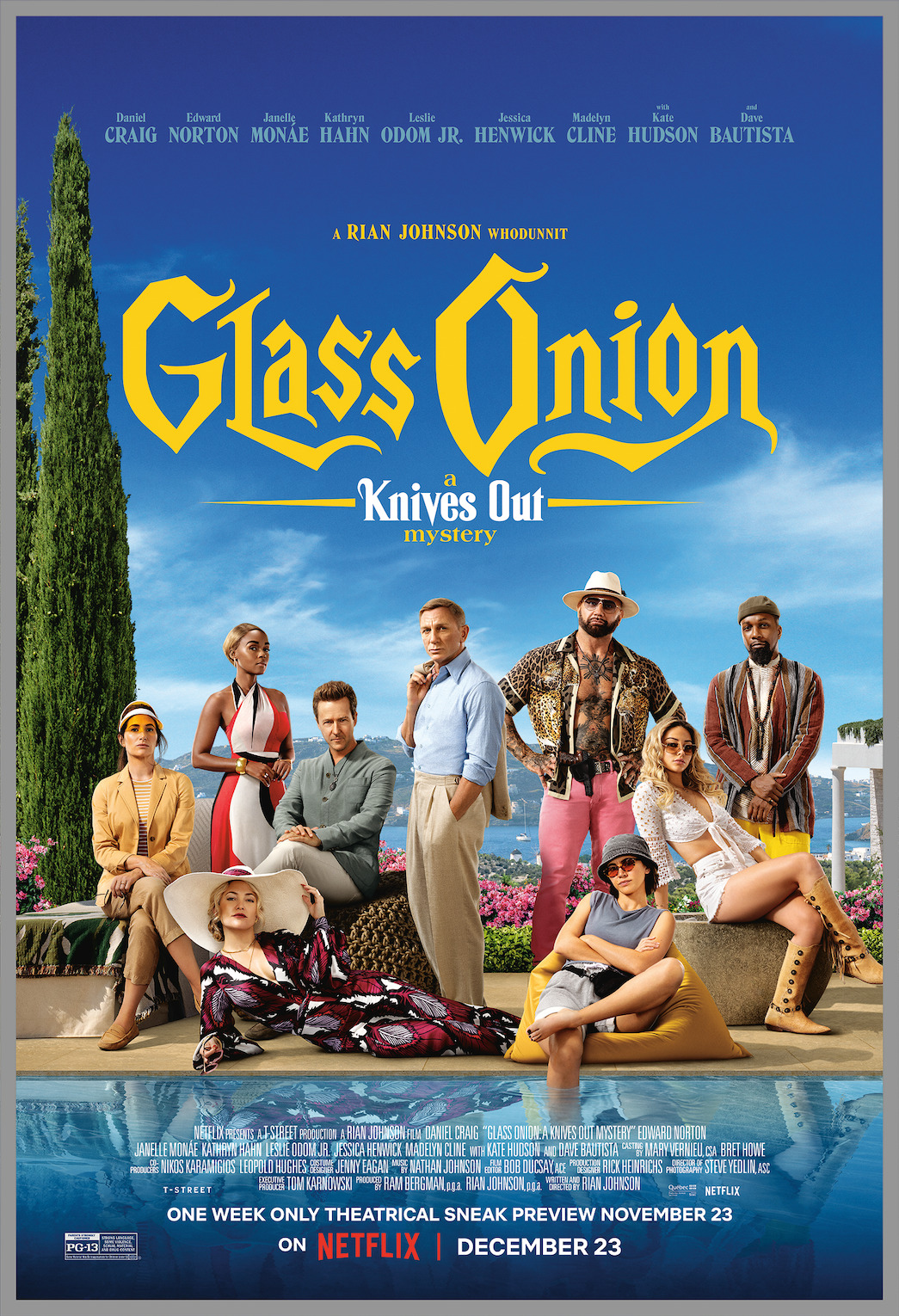 Promotional poster for GLASS ONION