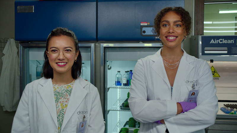 Rachel Marsh and Emma Ferreira in Season 1 of Unstable.