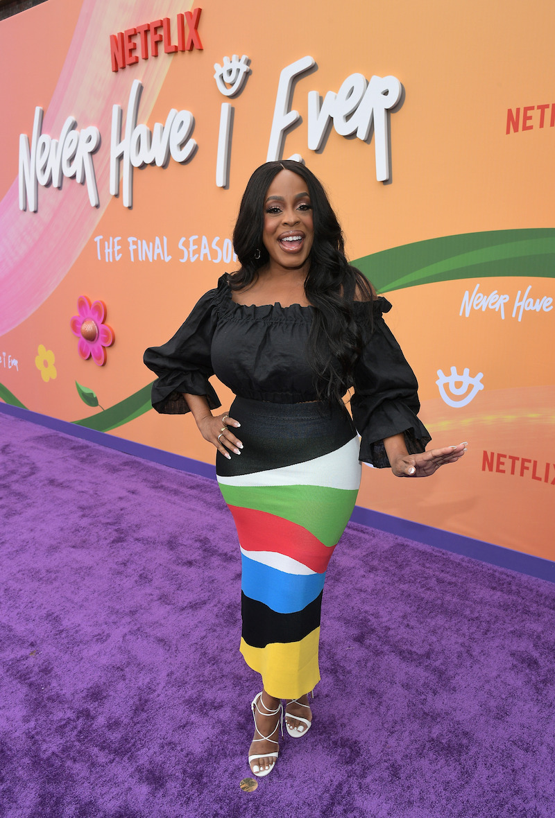 Cast of Never Have I Ever at the red carpet premiere in Los Angeles.