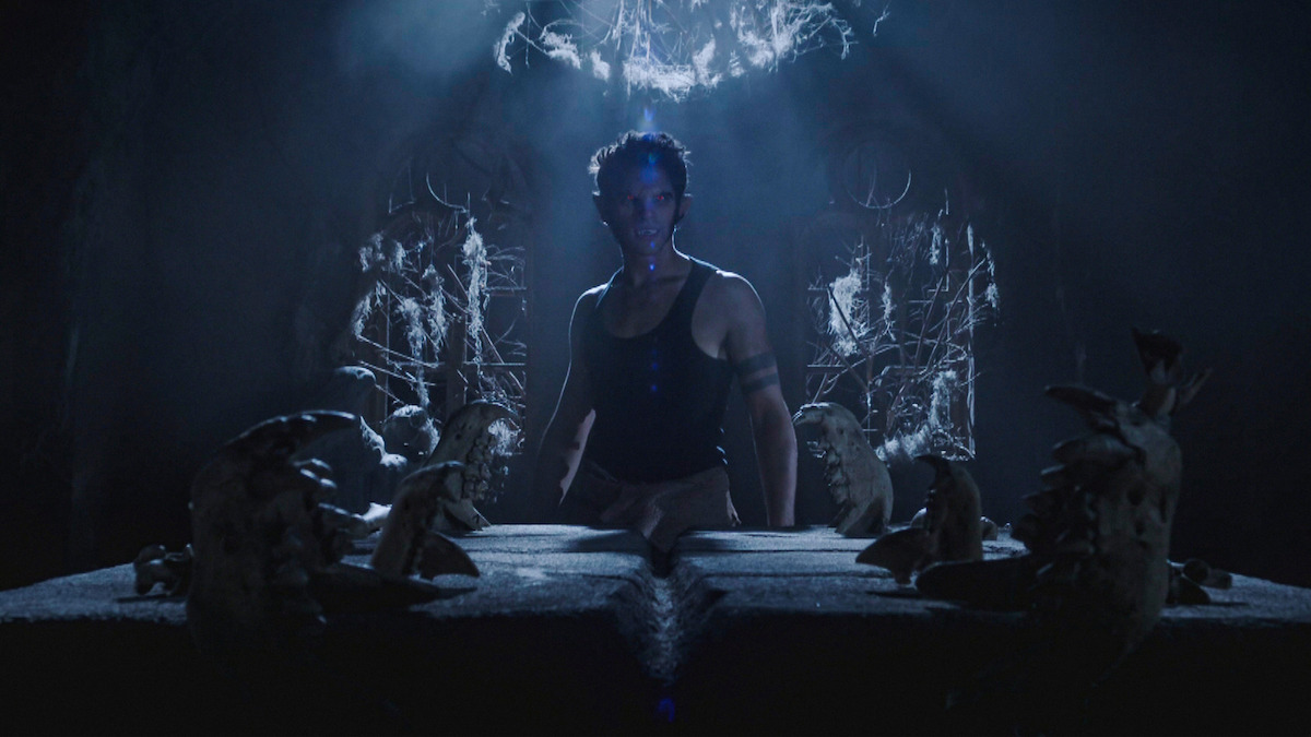 Tyler Posey as Scott McCall investigates a hovel in ‘Teen Wolf.’