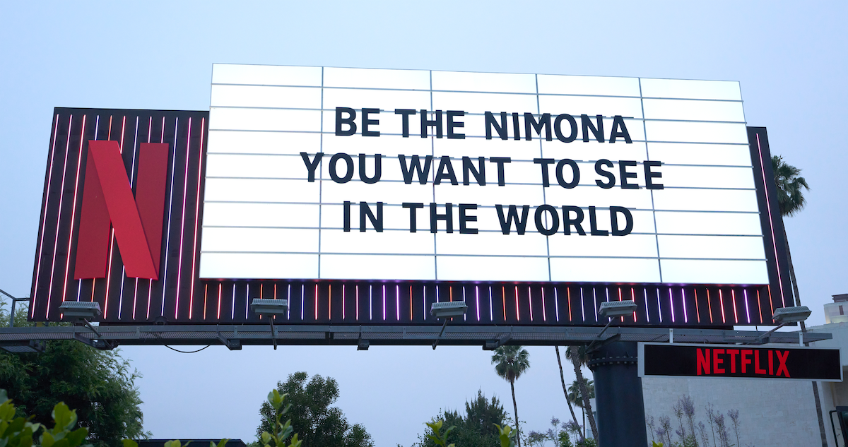Nimona Sunset Boulevard billboard